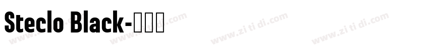 Steclo Black字体转换